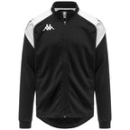 Kappa4Football LENNO – Мъжки Футболен Суитшърт – Черно-Бяло - изглед отпред