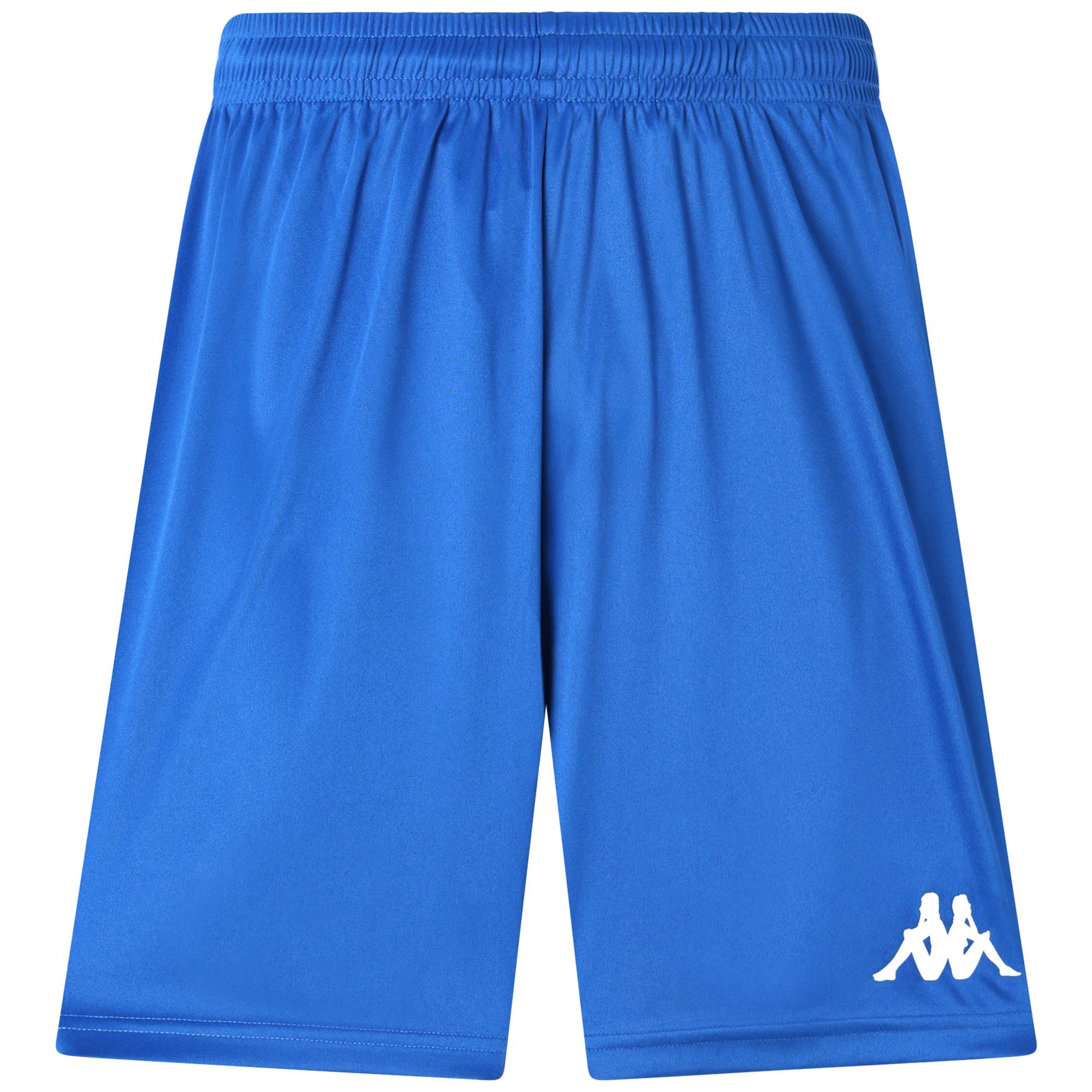 Kappa BORGO мъжки футболни шорти синя сафир 321446W - изглед отпред, размери S M L XL